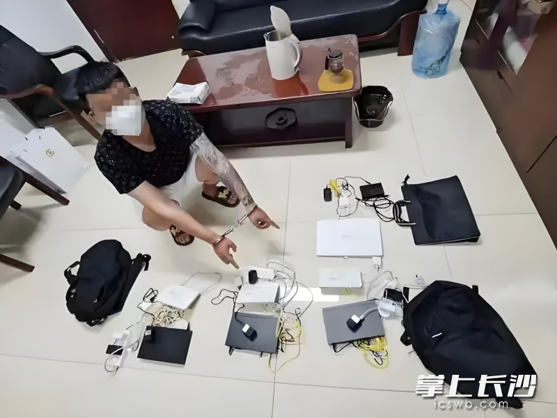 长沙移动分公司坚持开展“打猫行动”，警企协同全力打击新型诈骗犯罪。通讯员供图
