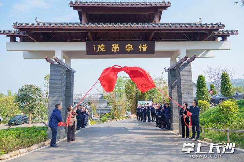 惜字学院揭牌仪式举行。 均为茶亭镇政府供图