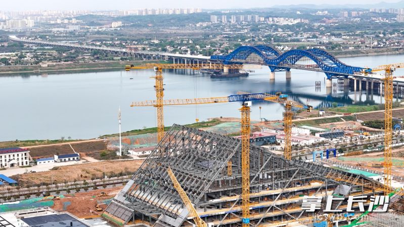 此次封顶的科学交流中心总建筑面积约11.7万平方米，总投资19.8亿元。