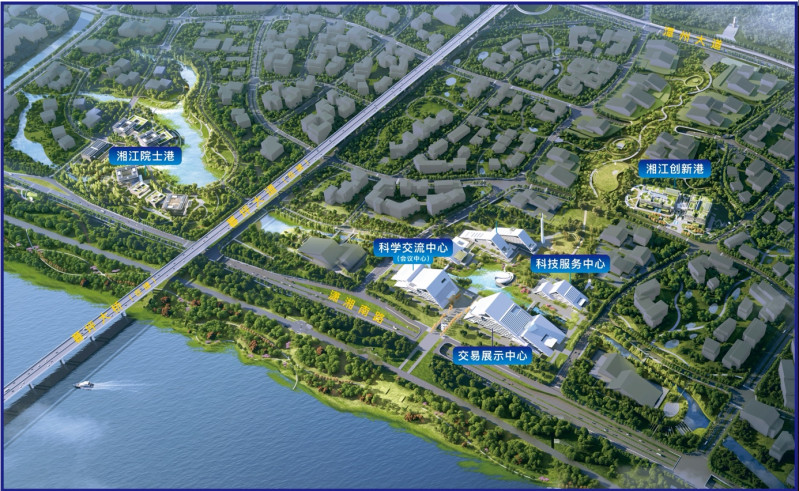 湘江科学城“五大建”全面封顶，意味着湘江科学城全面建成迈出了坚实的一步。均为通讯员供图