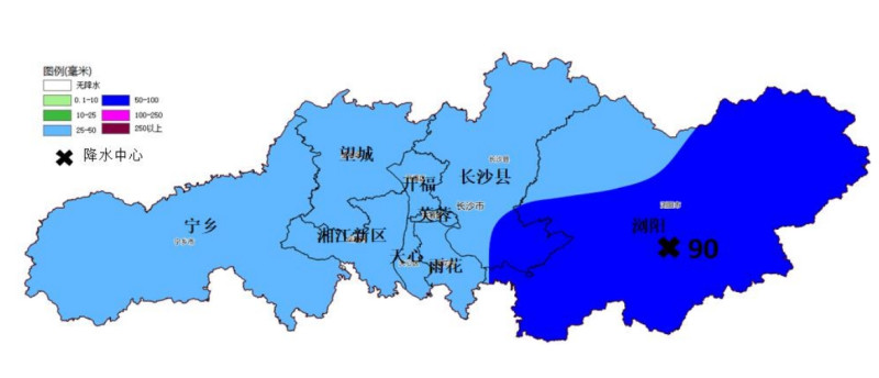 11日8时到12日8时降雨落区