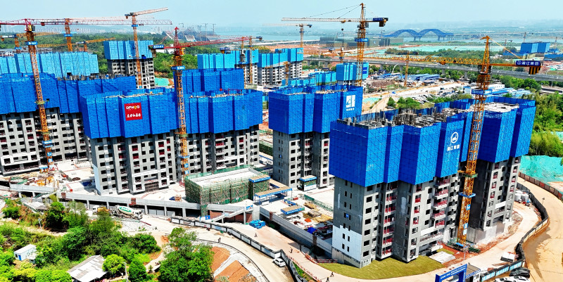 双湖家园项目建设现场。均为长沙晚报通讯员 徐坤 供图