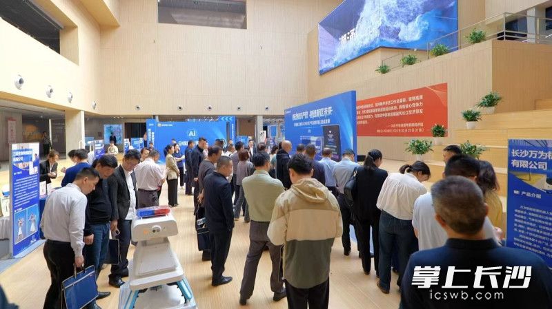 湖南湘江新区举办知识产权宣传周成果展。 均为长沙晚报通讯员周秋燕供图