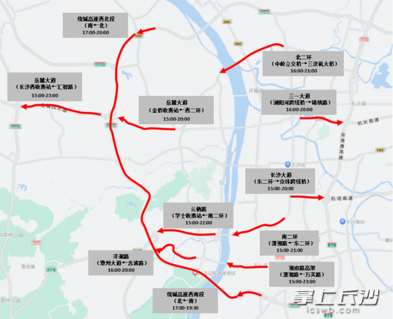 4月30日进出城通道流量示意图