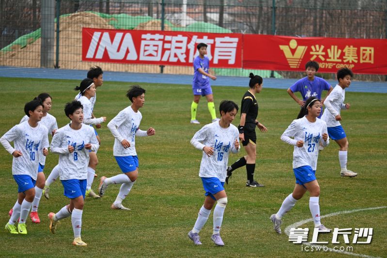 3月15日的全运会预赛首轮比赛，湖南女足以4比0大胜广西队。除署名外均为受访者供图