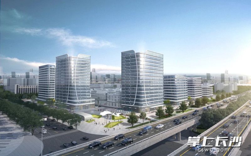 中电长沙信息科技园一期项目效果图。受访人供图。