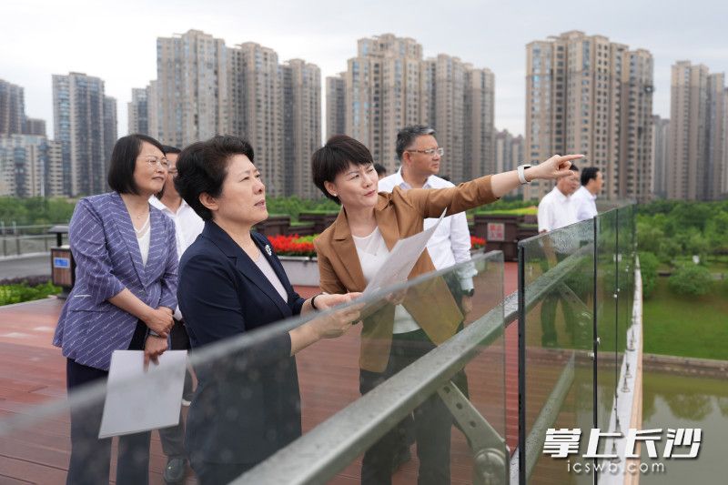 吴桂英开展巡河。