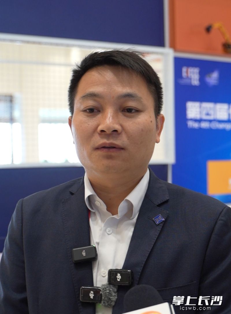 盈峰环境科技集团股份有限公司副总裁虞小跃。 长沙晚报全媒体记者 易亿 摄