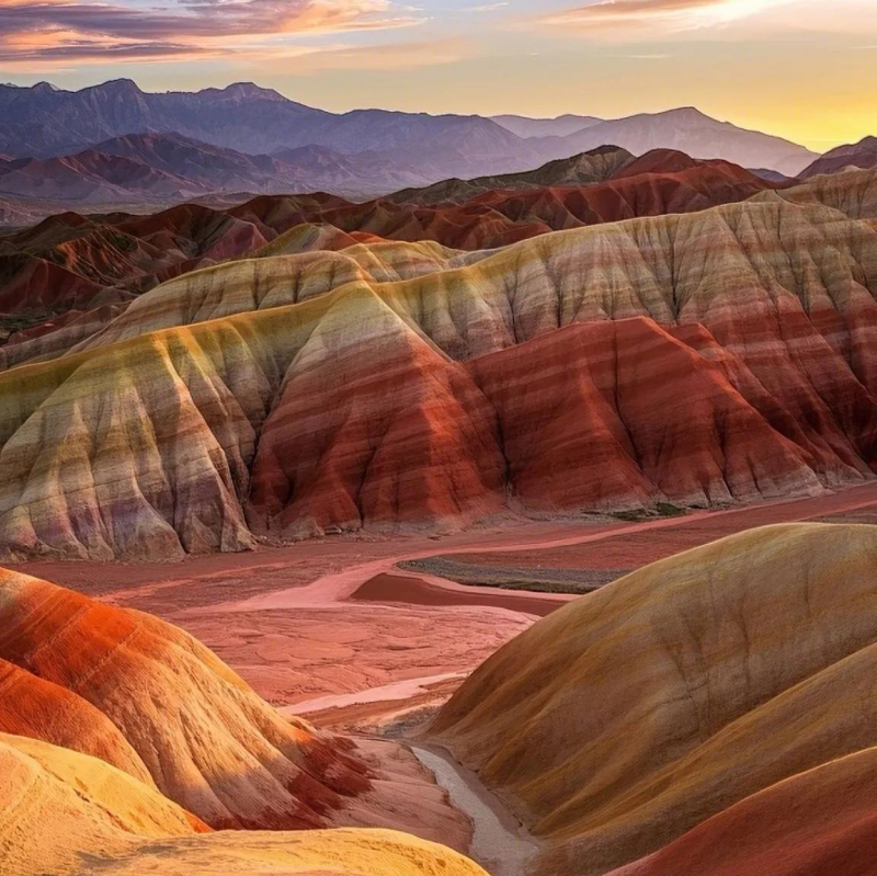 水墨丹霞 水墨丹霞