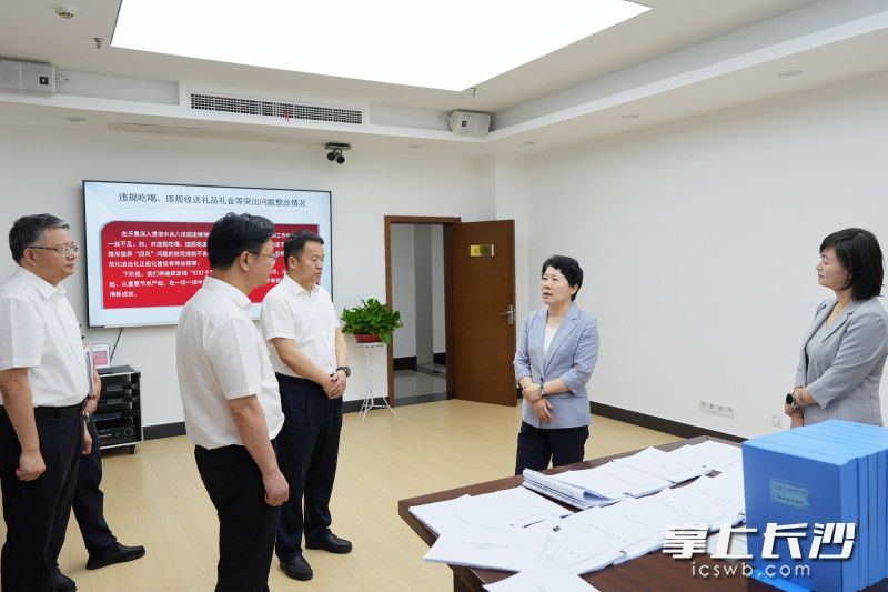 天心区调研现场。