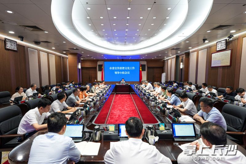 6月3日，市委宣传思想文化工作领导小组会议召开。 长沙晚报全媒体记者 郭雨滴 摄