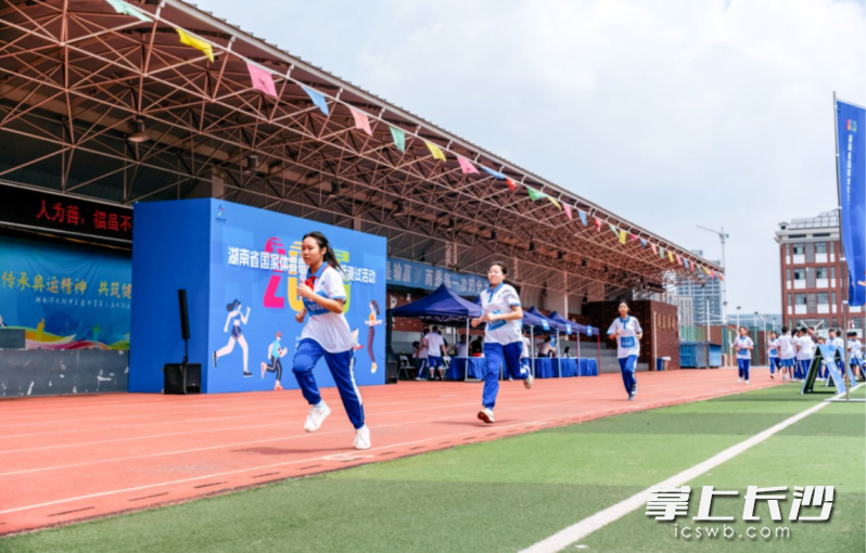 湖南师大附中芙蓉中学测试现场。均为主办方供图