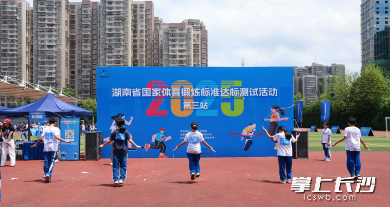 长沙市雅礼雨花中学测试现场。