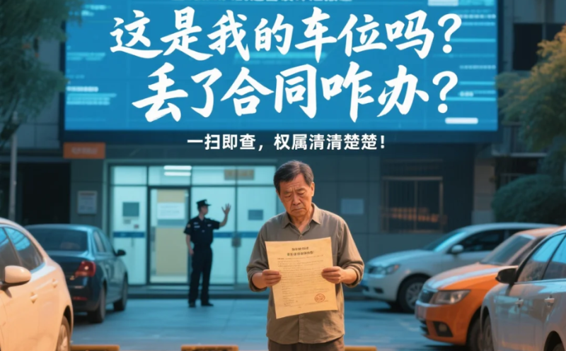 这是我的车位吗？丢了合同咋办？图片由AI生成。