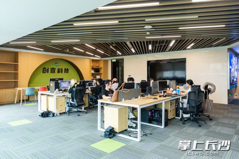 创壹文化科技有限公司位于马栏山视频文创园。均为长沙晚报全媒体记者 董阳 摄。