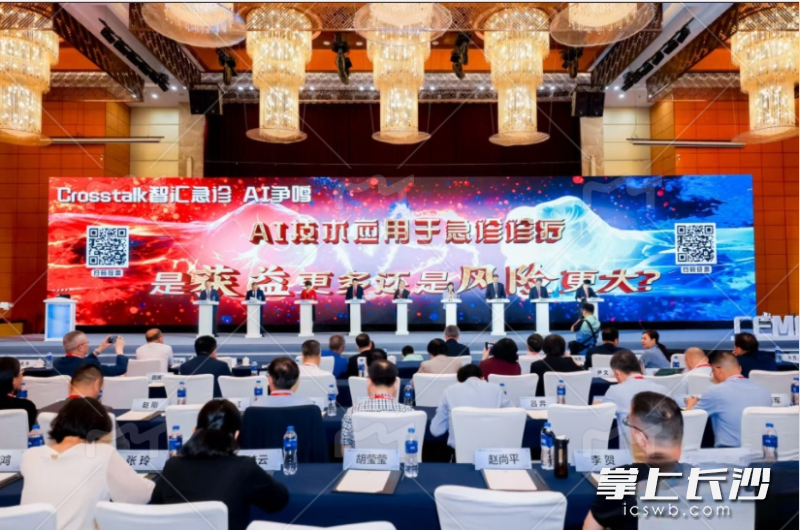 开幕式进行的“AI技术应用于急诊诊疗”辩论环节，掀起了学术会一个小高潮。