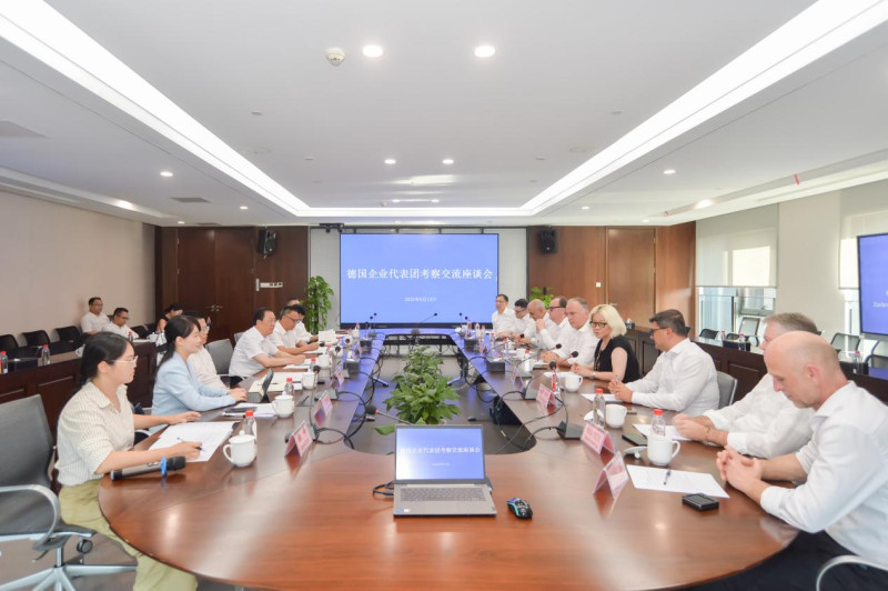 德国企业代表团考察交流座谈会。均为 通讯员 供图
