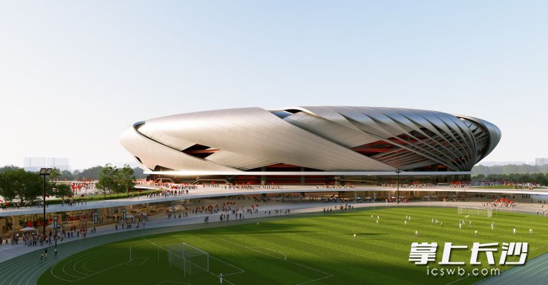主体育场效果图。
