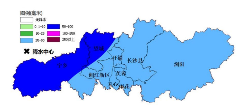 21日8时至22日8时降雨量预报图（单位：毫米）