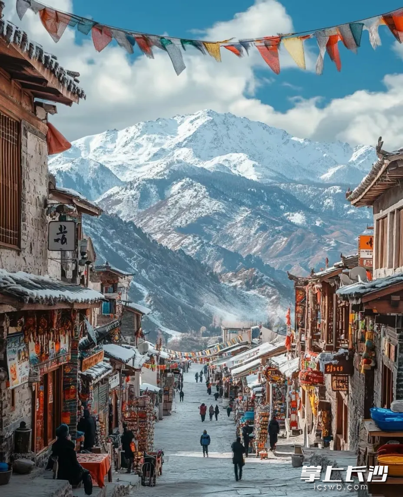 巍峨的昆仑山口。