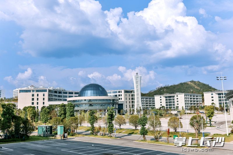 长沙科技学院图书馆。均为学校供图