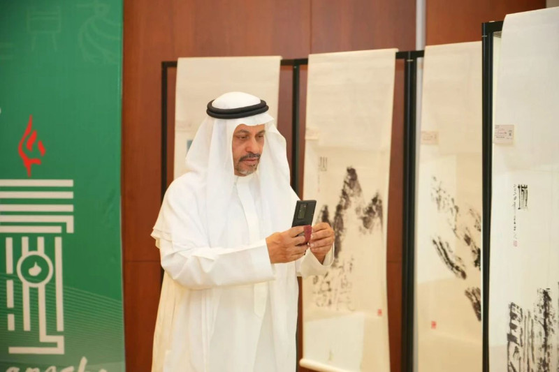 6月22日，“一个字让你爱上中国”湖湘文化主题沙特展活动现场。受访者供图
