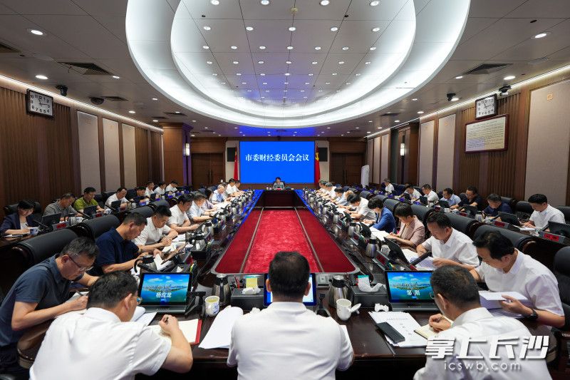 6月27日，市委财经委员会会议召开。 长沙晚报全媒体记者 郭雨滴 摄