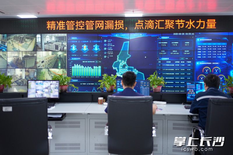 DMA分区计量管理系统，相当于水务系统的“神经网络”。长沙晚报全媒体记者 何文瑞 摄