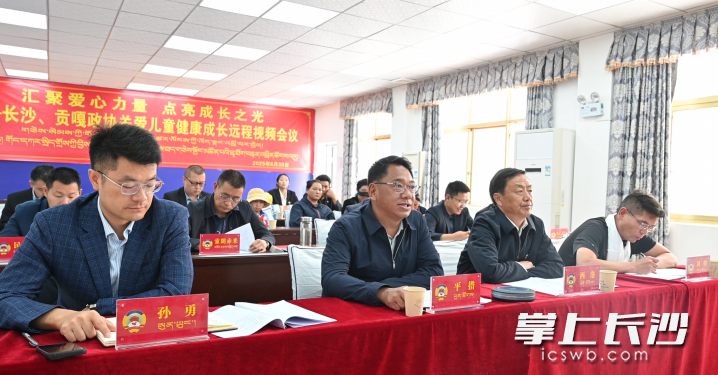 长贡两地政协通过远程视频共商对口援建。