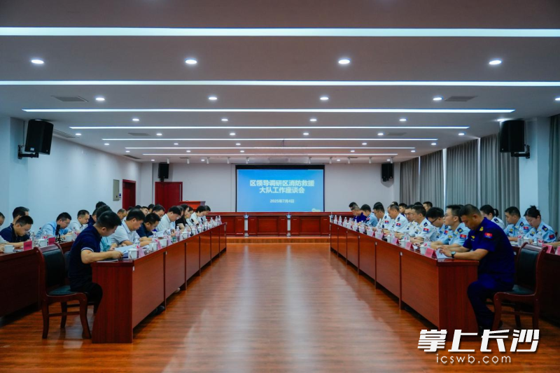 图为消防工作调研座谈会现场。 长沙晚报通讯员 谢梦嘉 摄