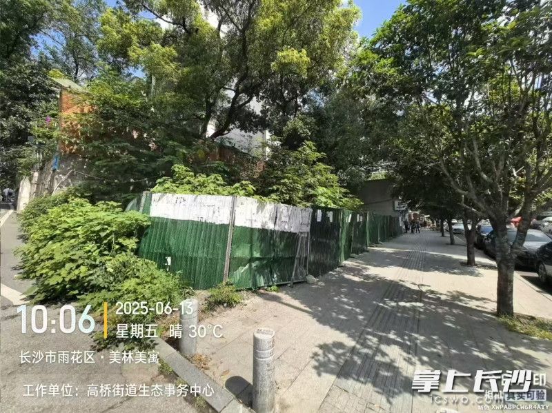 改造前的荒地一片杂乱。