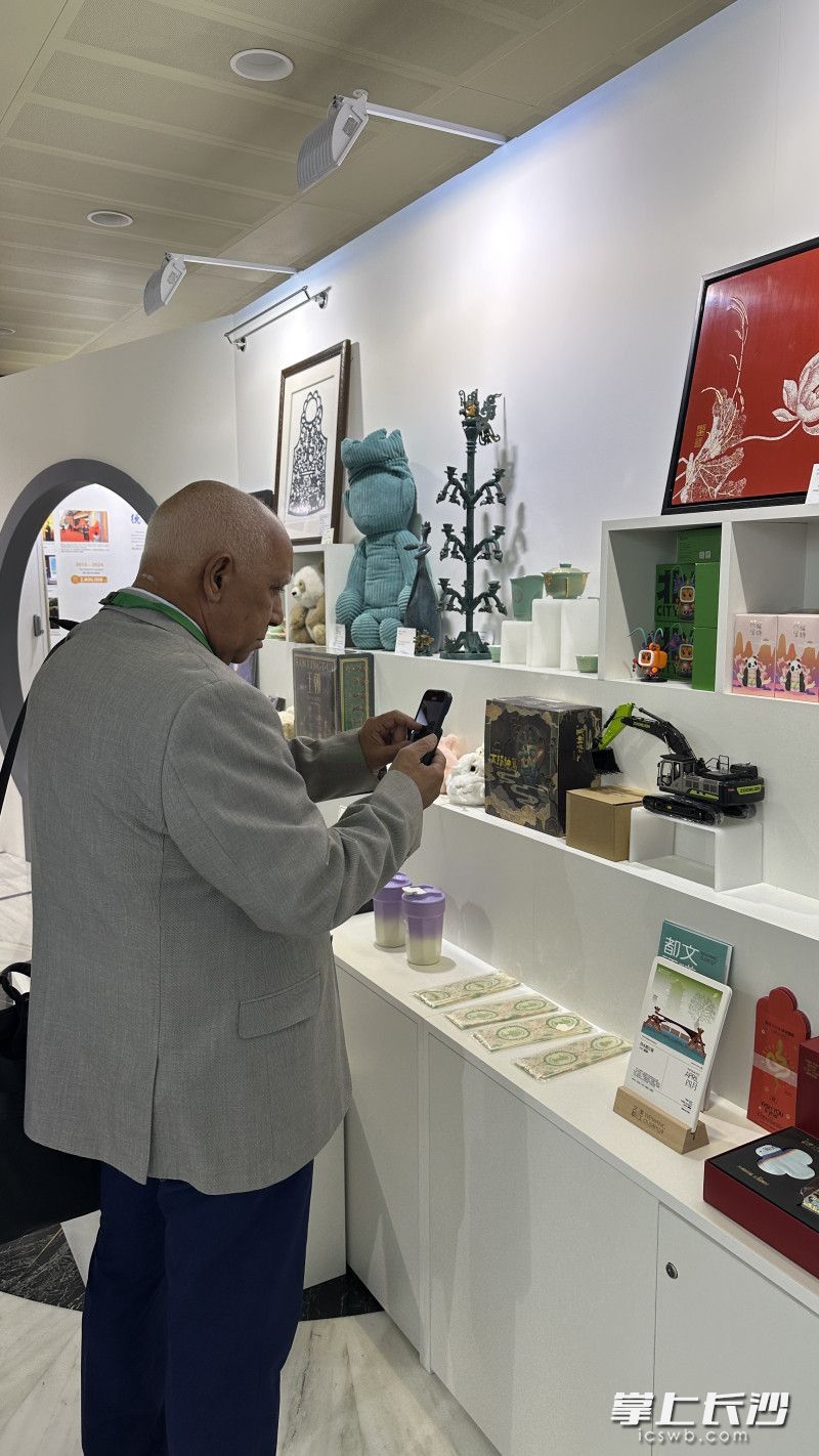 中联重科股份有限公司的展品展示“长沙造”的硬核实力。