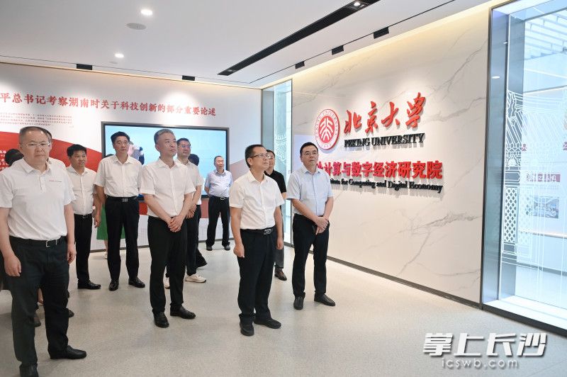 调研现场。 长沙晚报通讯员 张圣贺 摄
