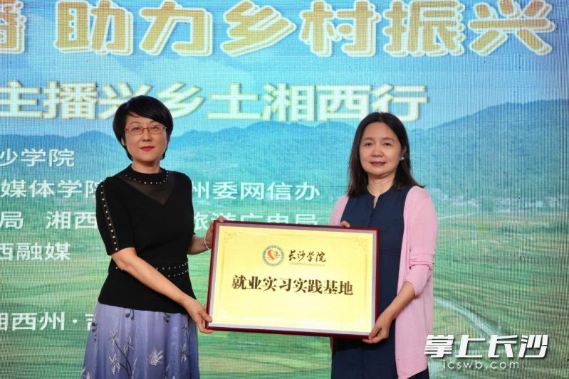 签约、授牌现场。 除署名外均为长沙晚报通讯员 张妙 摄