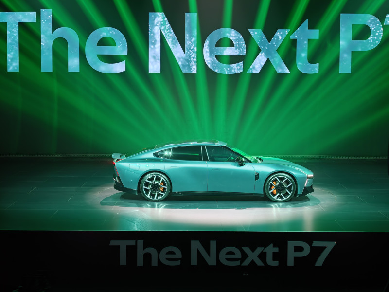 全新小鹏P7车身线条动感十足。 全新小鹏P7车身线条动感十足。