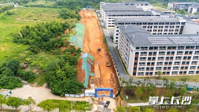 在南雅梅溪湖中学西侧,黄杨路(意杨路—泉水路)项目已启动土方施工。 在南雅梅溪湖中学西侧,黄杨路(意杨路—泉水路)项目已启动土方施工。