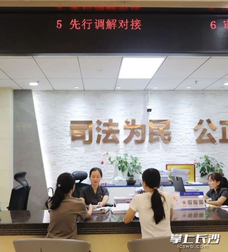 先行调解是处理纠纷的有效途径。长沙县人民法院供图