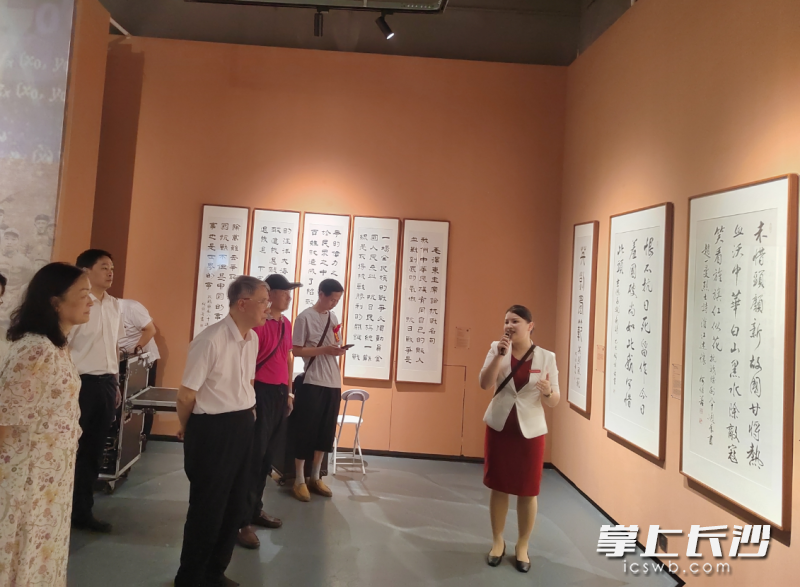 主题作品展启幕式现场。均为长沙晚报全媒体记者 徐运源 摄