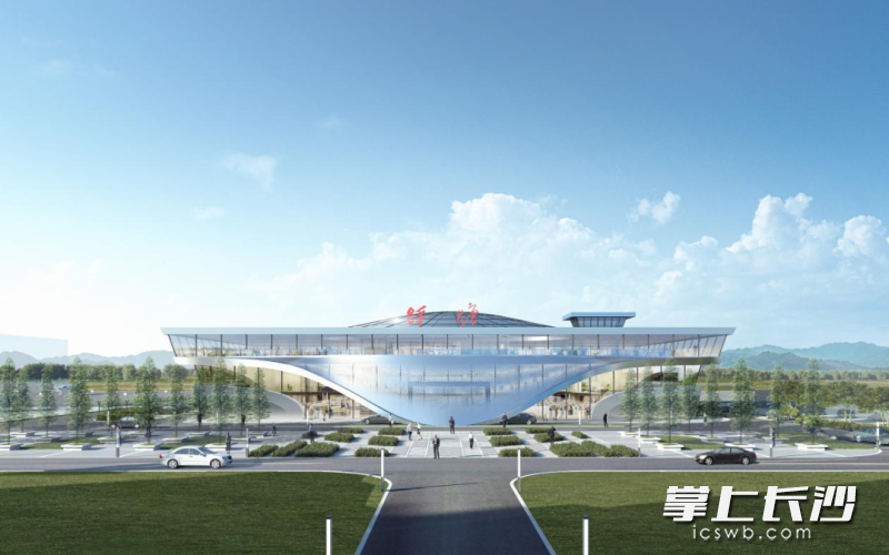 坪塘通用机场效果图。 均为长沙晚报通讯员彭良程供图