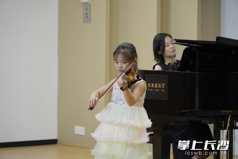 琴童演奏。