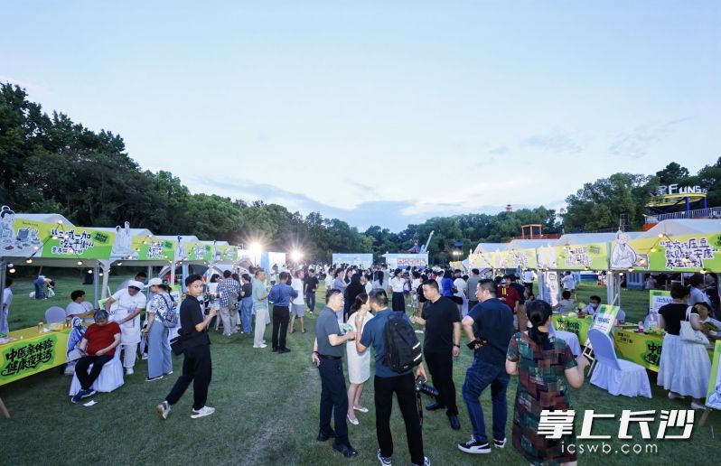 天刚擦黑，中医夜市就热闹起来。