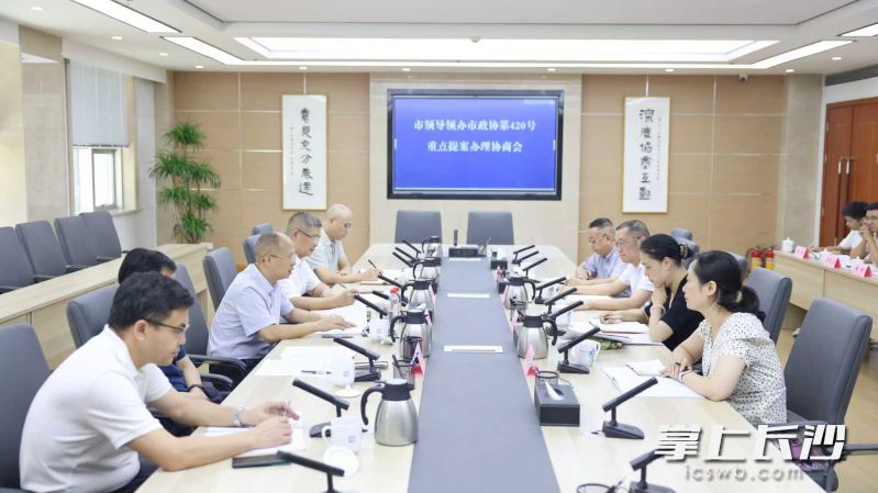 20日，市领导领办重点提案办理协商会召开。长沙晚报全媒体记者 盛磊 摄