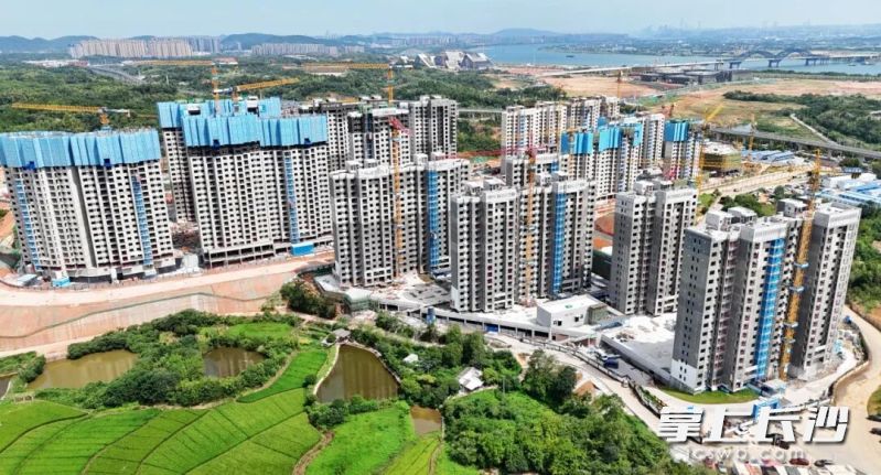 双湖家园项目建设现场。 均为长沙晚报通讯员徐坤供图
