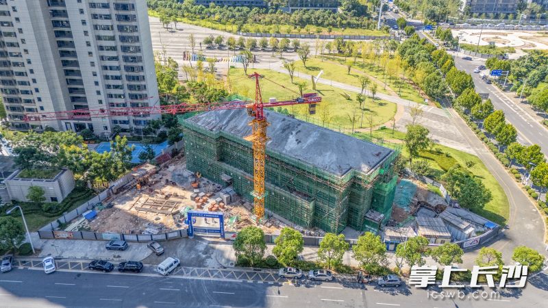 天顶消防站项目现场航拍图。 均为长沙晚报通讯员胡翔供图 天顶消防站项目现场航拍图。 均为长沙晚报通讯员胡翔供图