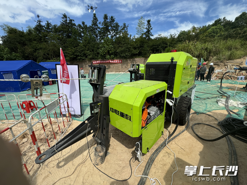 中联重科新能源牵张成套设备。长沙晚报通讯员 刘成坤 供图