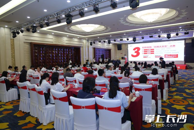 9月8日，万亿长行 给力湖南——长沙银行千企万户大走访·金融服务高新技术企业（衡阳）专场活动举行。 均为通讯员供图