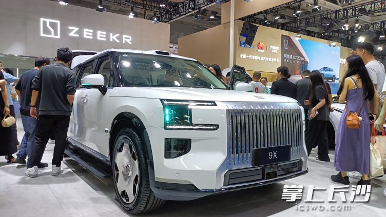 刚刚上市的新车吸引了消费者的目光。 刚刚上市的新车吸引了消费者的目光。