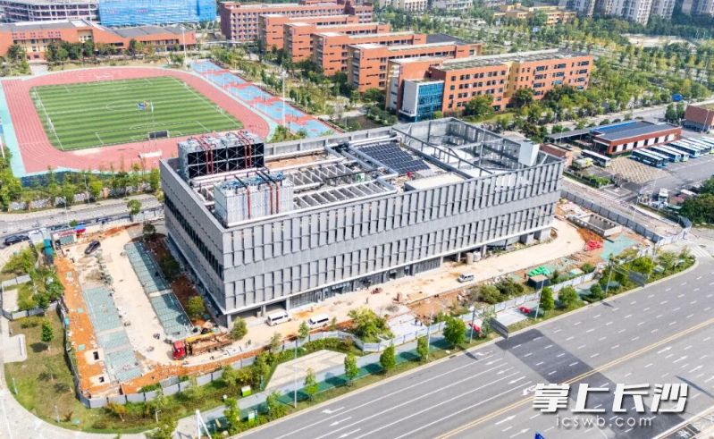 梅溪湖D区能源站航拍图。 梅溪湖D区能源站航拍图。