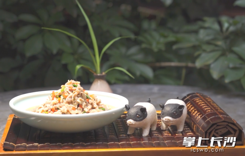 宁乡菜里的“当家花旦”——黄焖花猪肉。宁乡发布供图