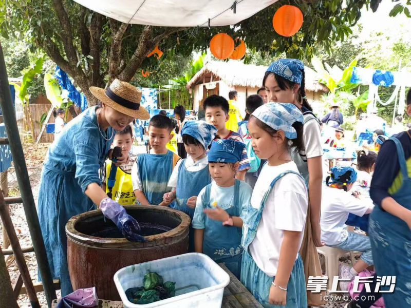 宁乡非遗展示吸引了青少年。宁乡市文旅广体局 供图 宁乡非遗展示吸引了青少年。宁乡市文旅广体局 供图